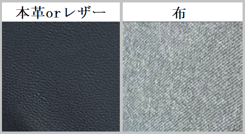 本革と布