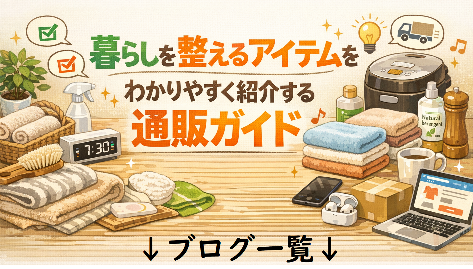 暮らしを整えるアイテムを、やさしく選べる通販ガイド・ブログ一覧